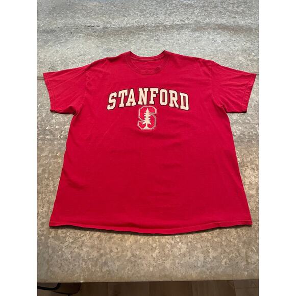 Stanford University Fanatics Tee Shirt Mens XL Cardinal Red S Tree Logo NCAA - Picture 1 of 9
